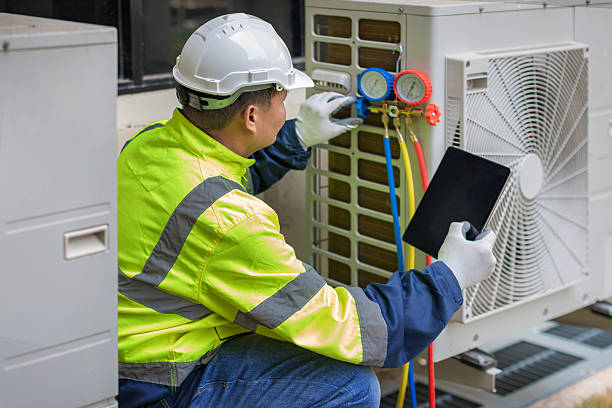 Professional Heat Pump Repair technician working in Waldo, WI